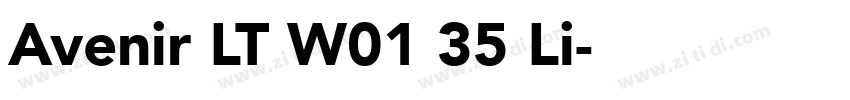 Avenir LT W01 35 Li字体转换